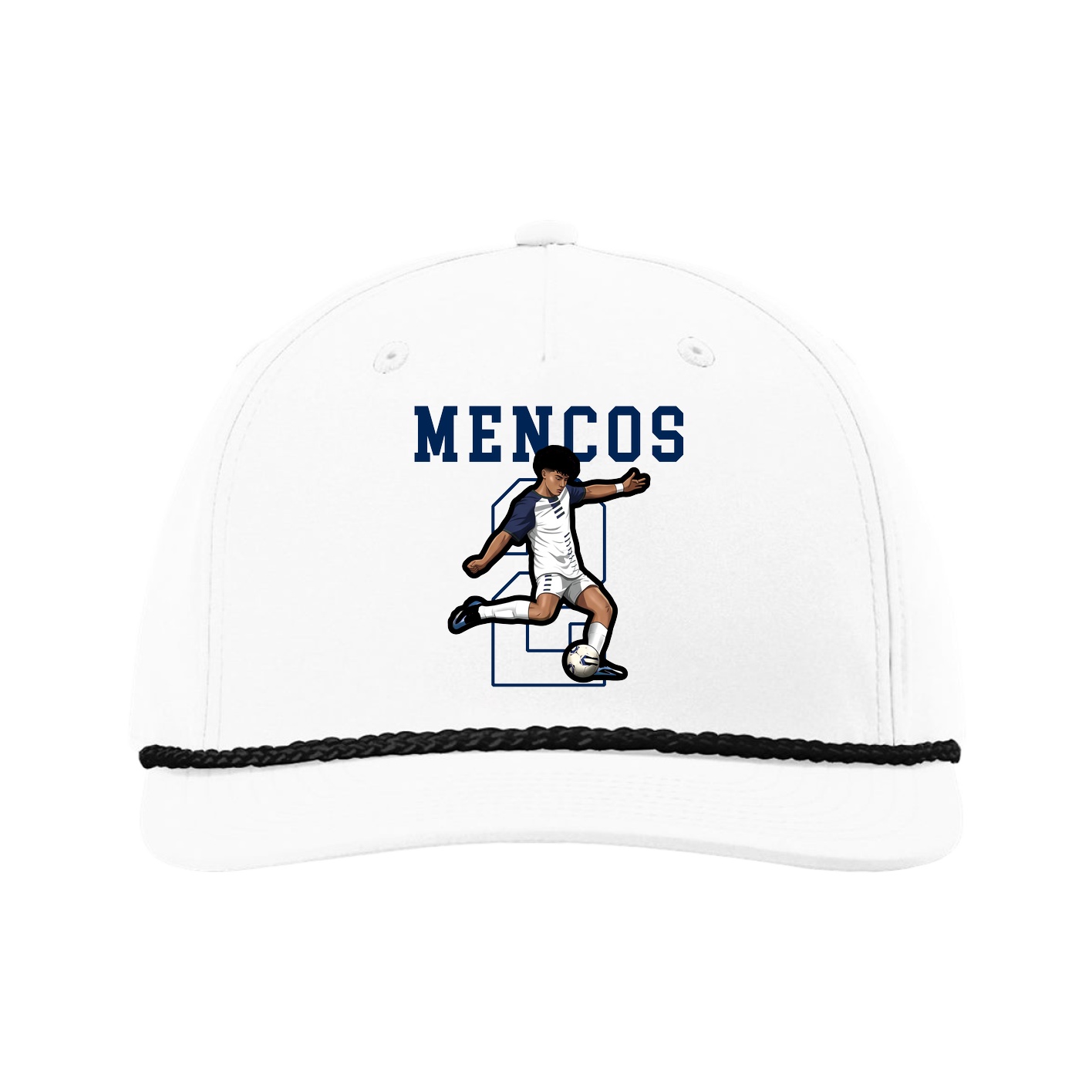 Five-Panel Classic Rope Cap — Shirsey in White
