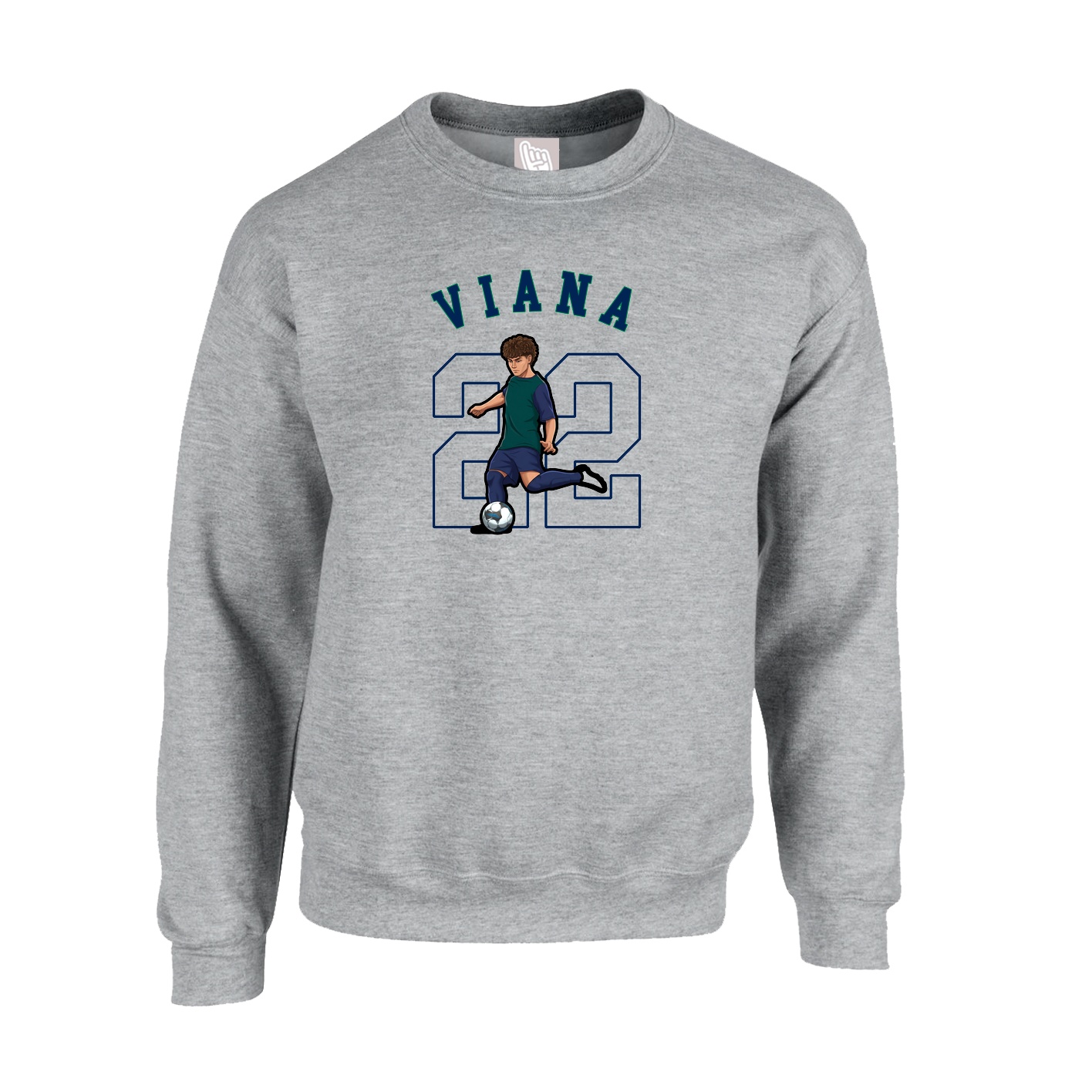 Fleece Crew — Shirsey Arch in Grey