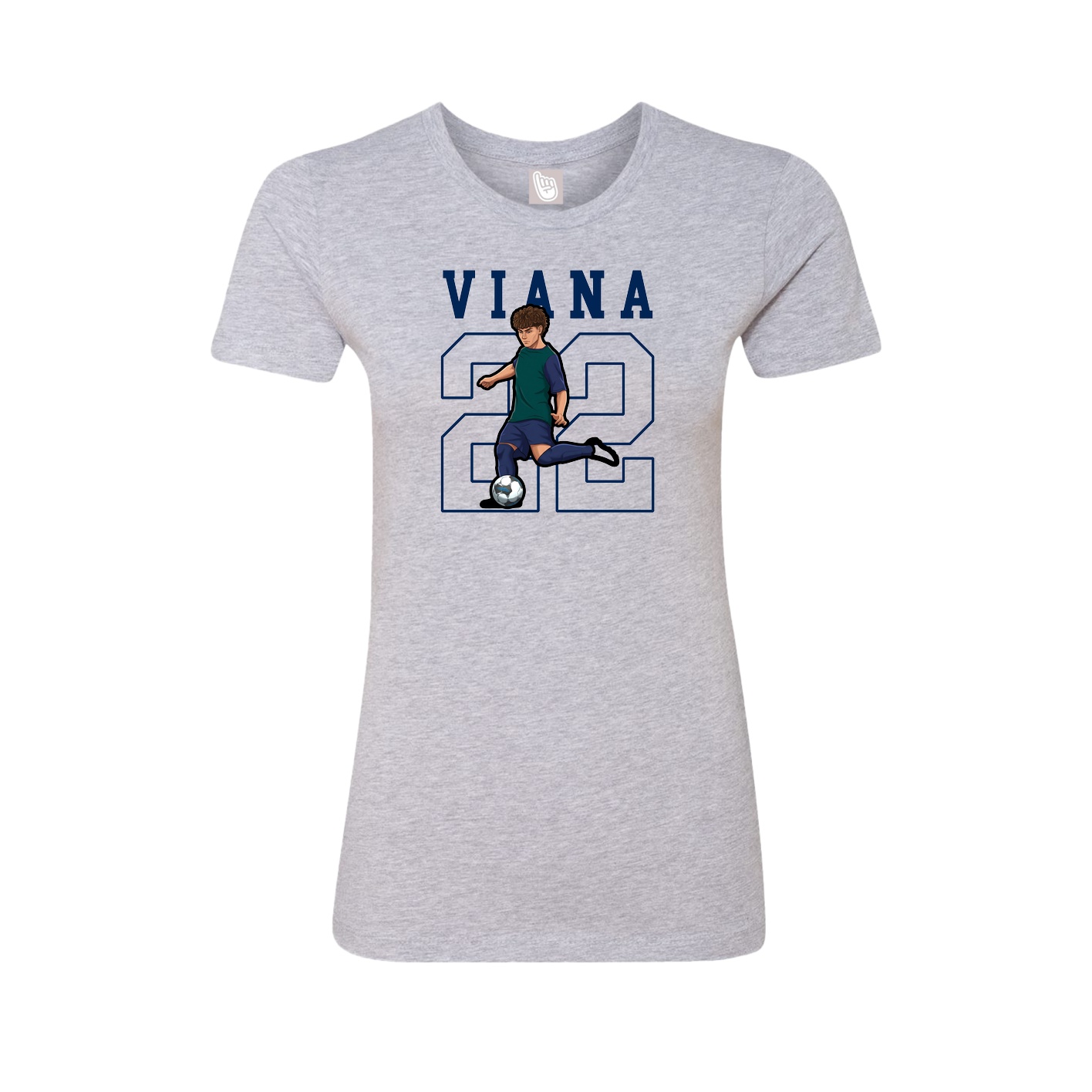 Fitted Women's Tee — Shirsey in Grey