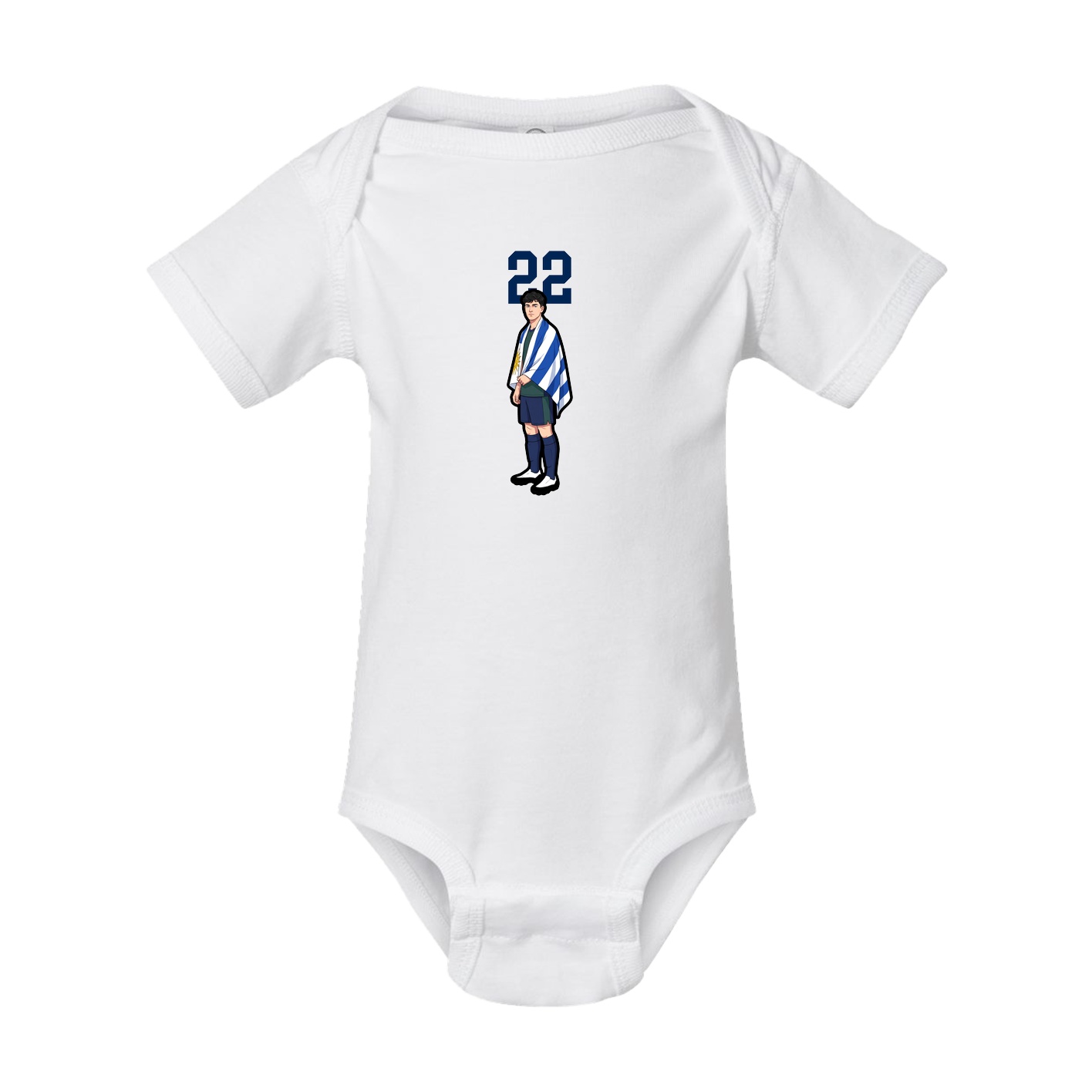 Baby Onesie — Number Top in White