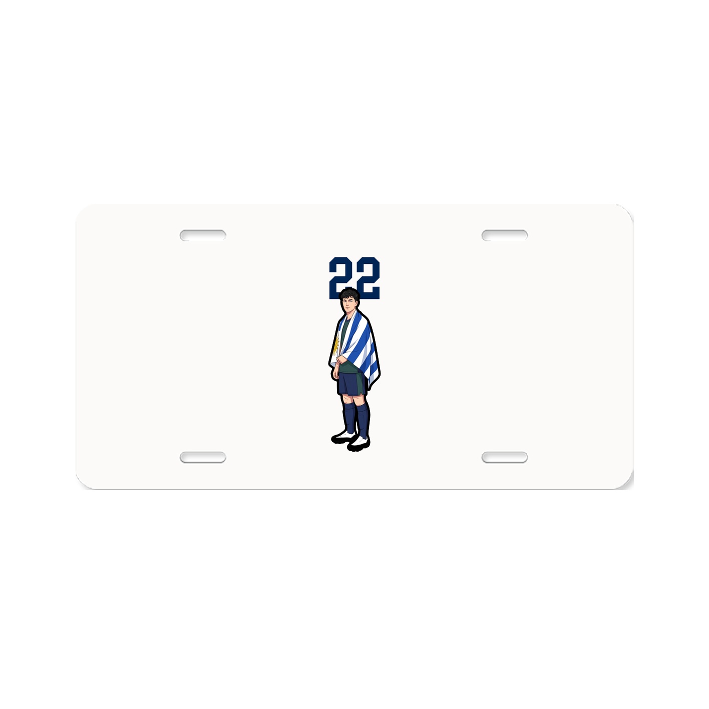 License Plate — Number Top in Classic