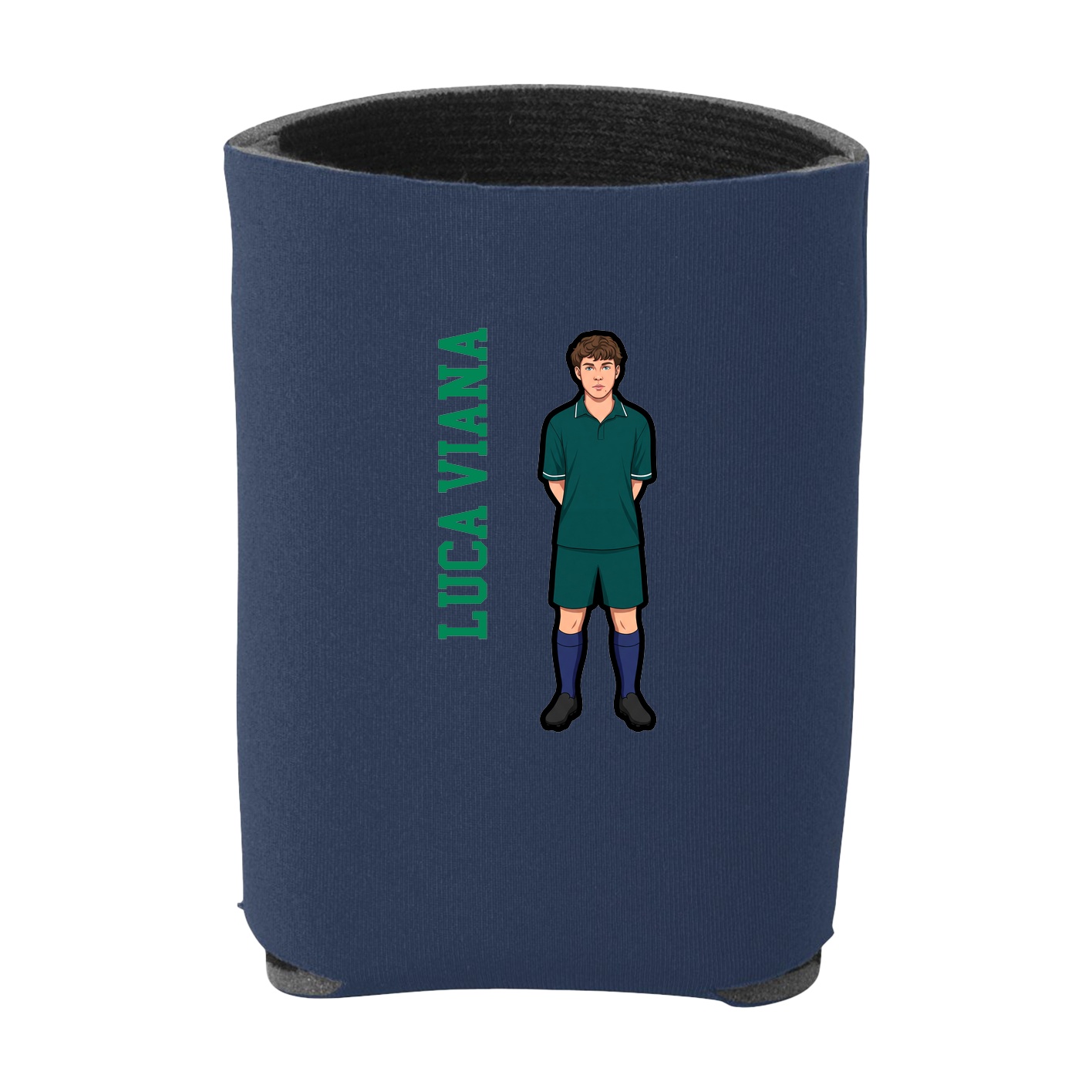 Can Holder — Name Vertical in Navy