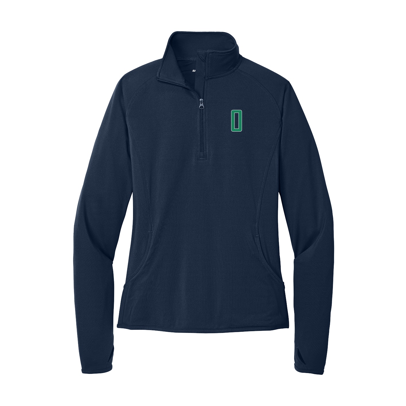Women's Q-Zip Pullover — Front Shirsy in Navy
