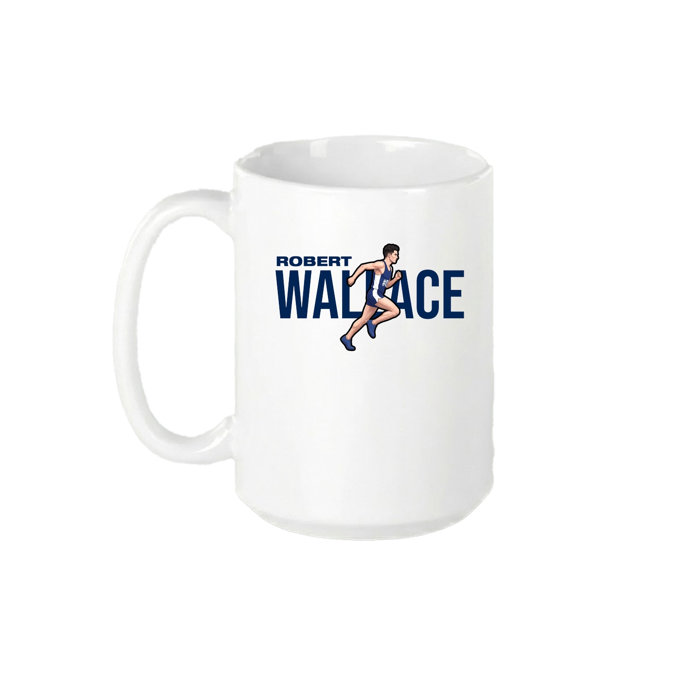 15oz Coffee Mug — Player Name in White