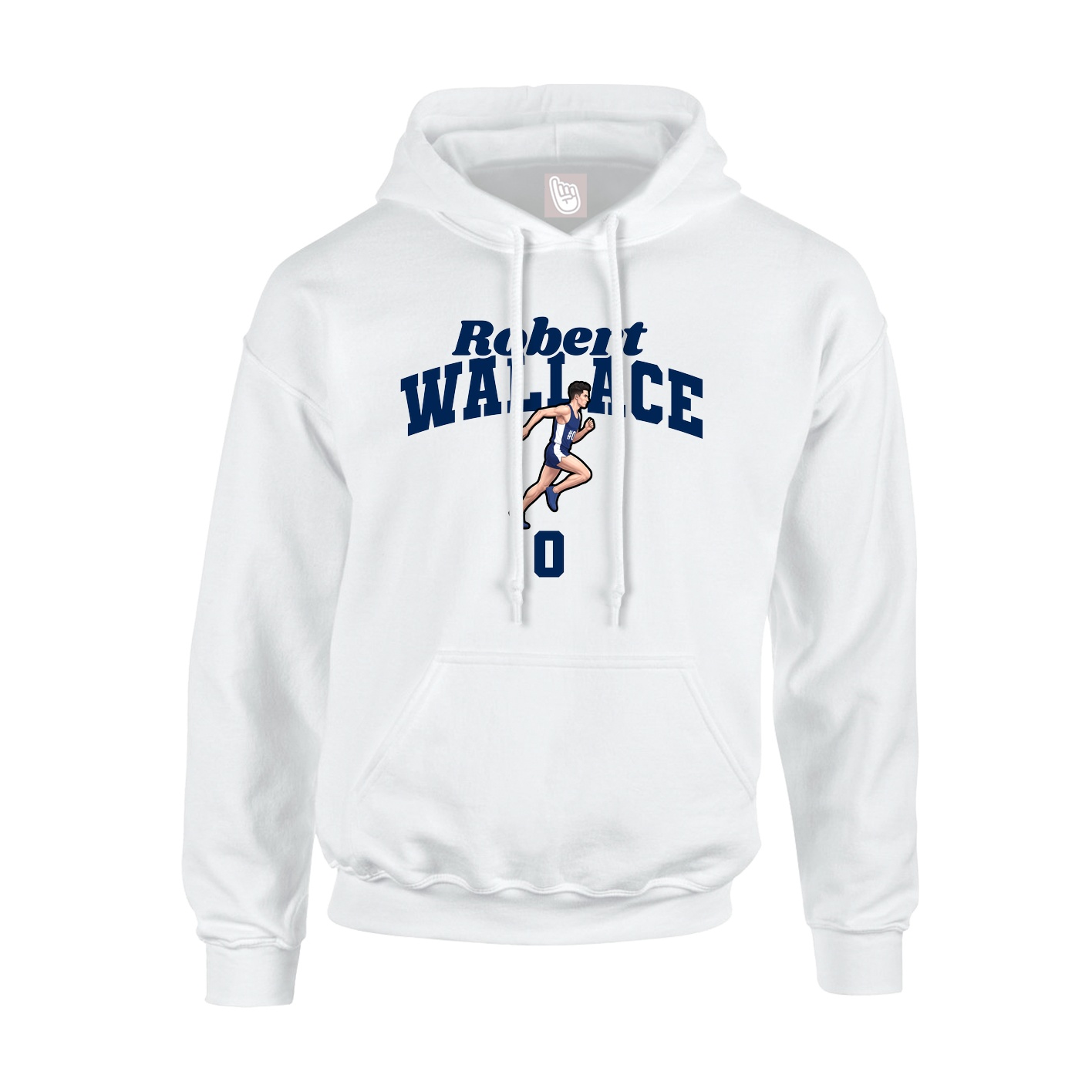 Hoodie — Signature Arch in White