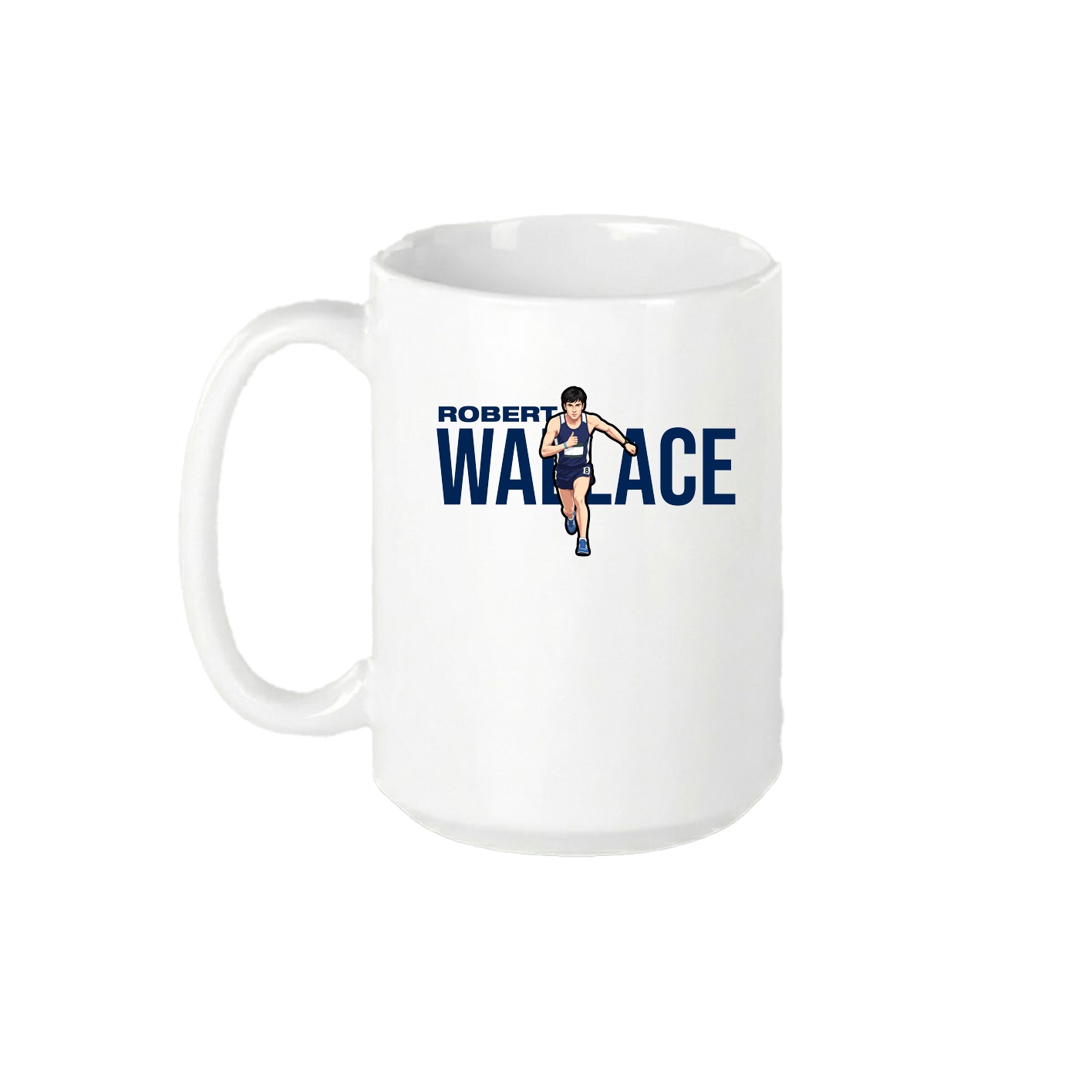 15oz Coffee Mug — Player Name in White