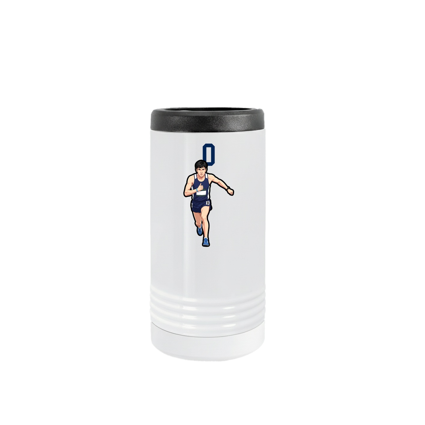 Slim Beverage Holder — Number Top in White