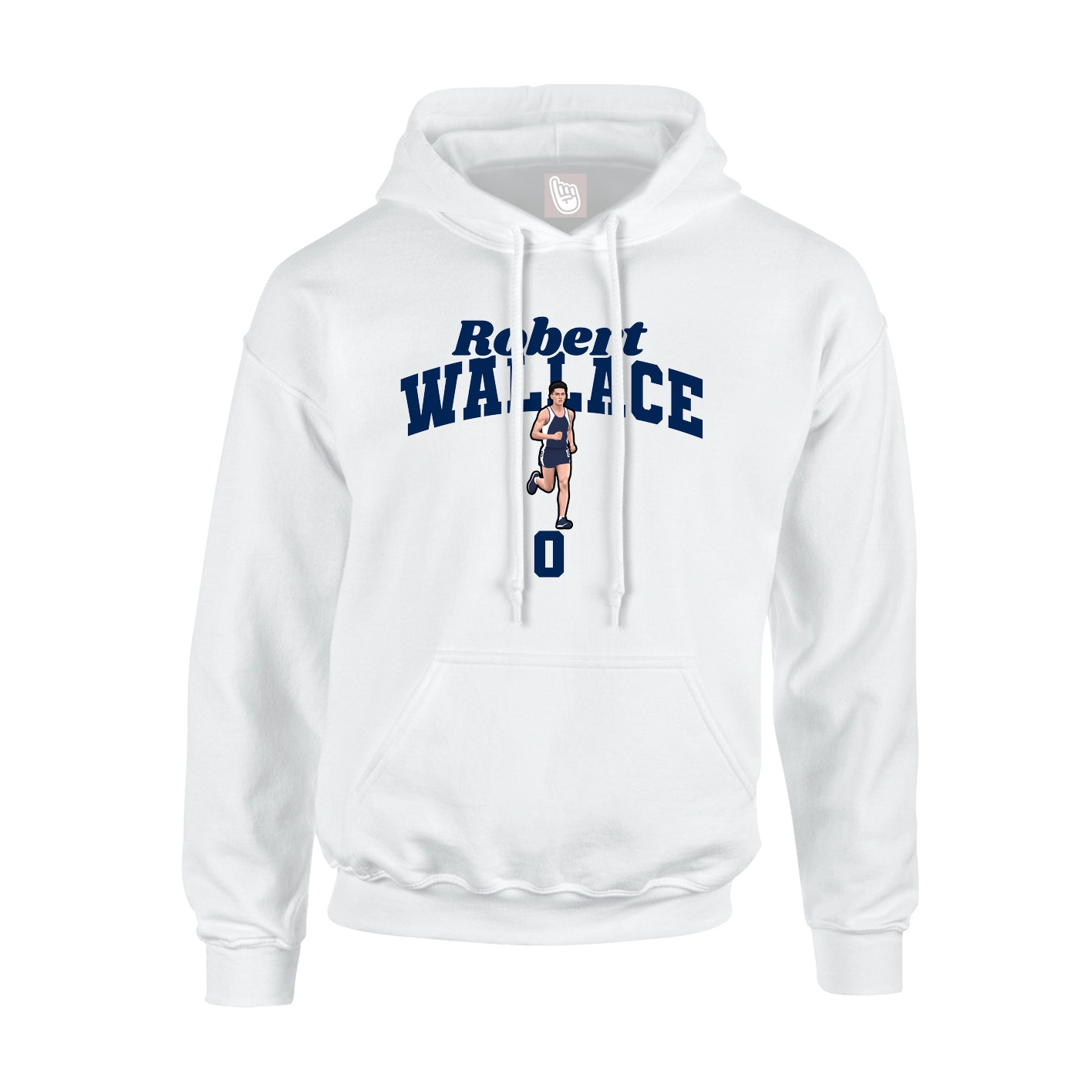 Youth Hoodie — Signature Arch in White