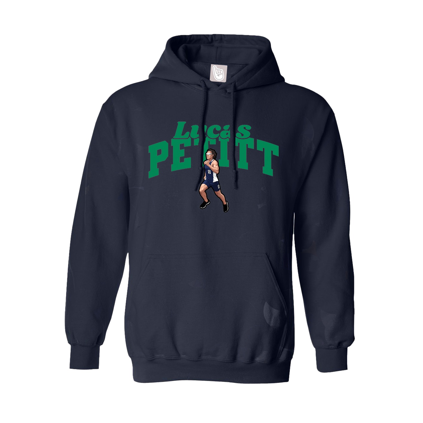 Youth Hoodie — Signature Arch in Navy
