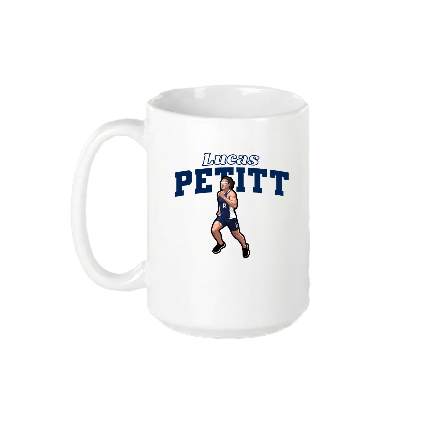 15oz Coffee Mug — Name Arch in White