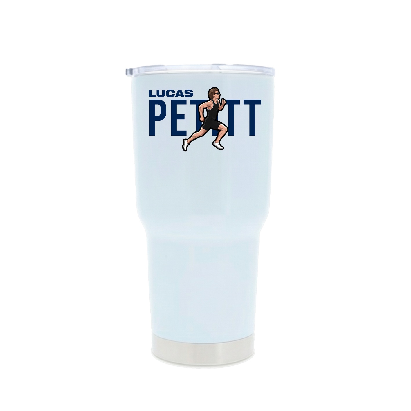 30oz Stainless Steel Tumbler — Player Name in White