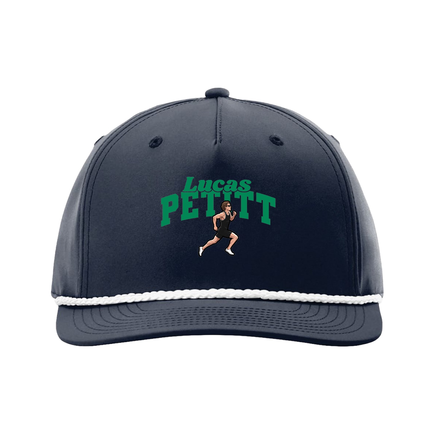 Five-Panel Classic Rope Cap — Signature Arch in Navy