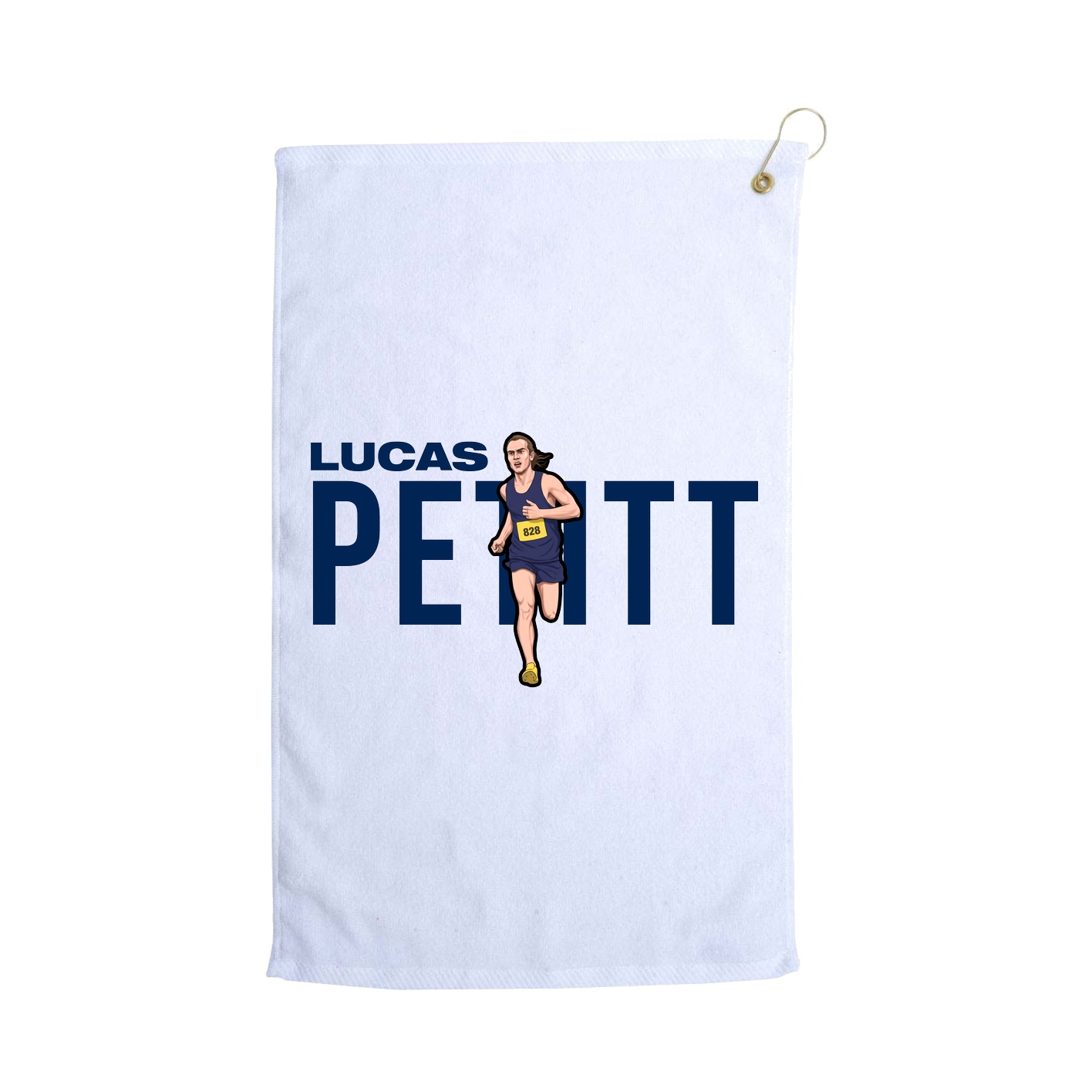 Golf Towel — Player Name in White