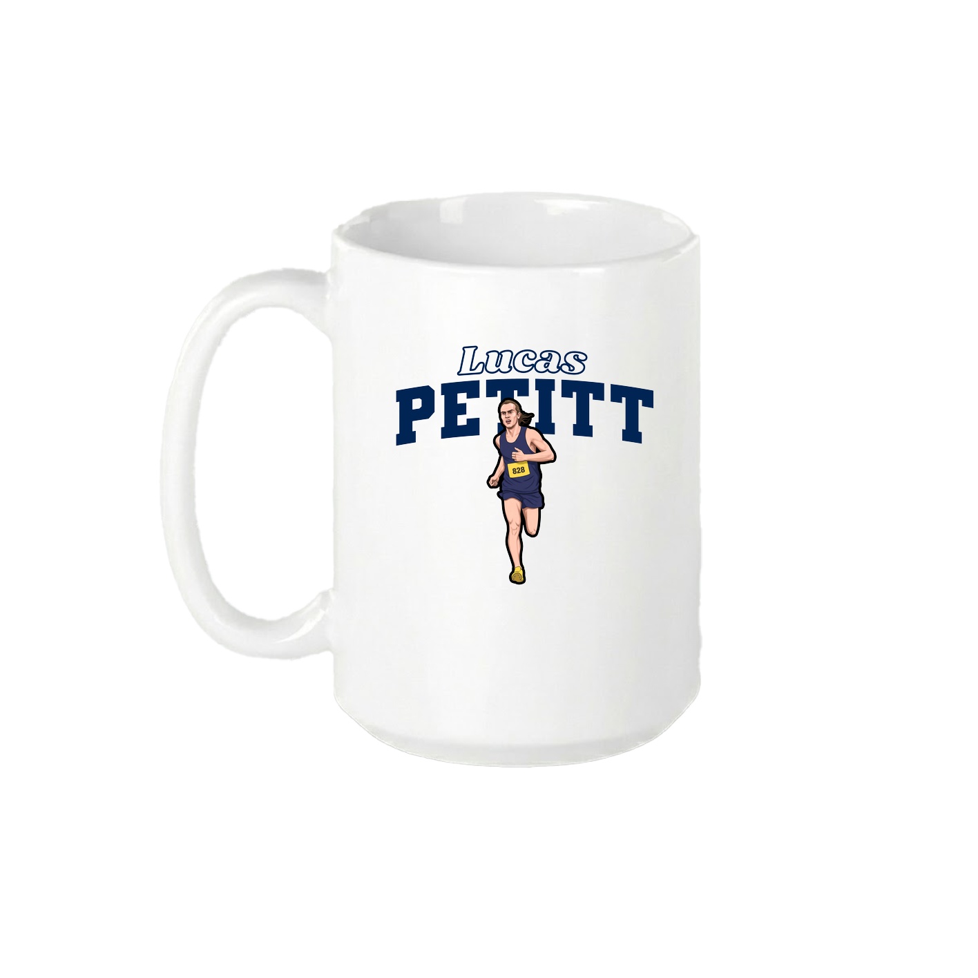 15oz Coffee Mug — Name Arch in White
