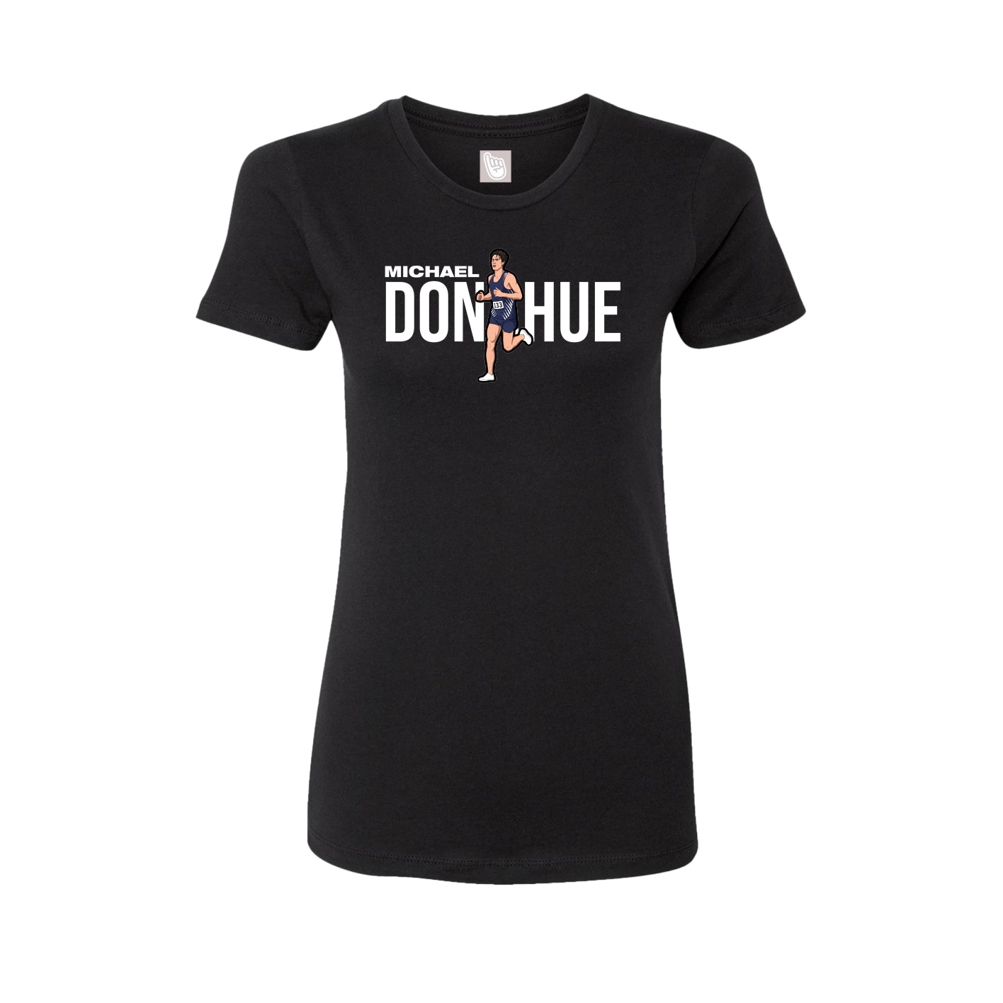 Fitted Women's Tee — Player Name in Black