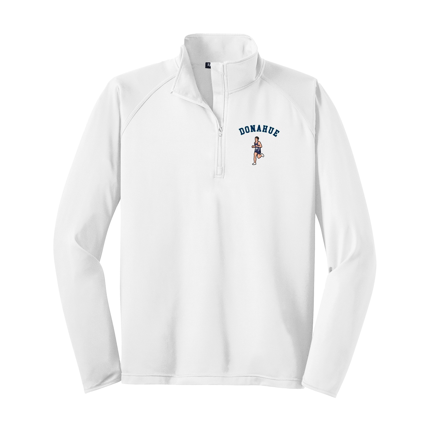 Q-Zip Pullover — Shirsey Arch in White