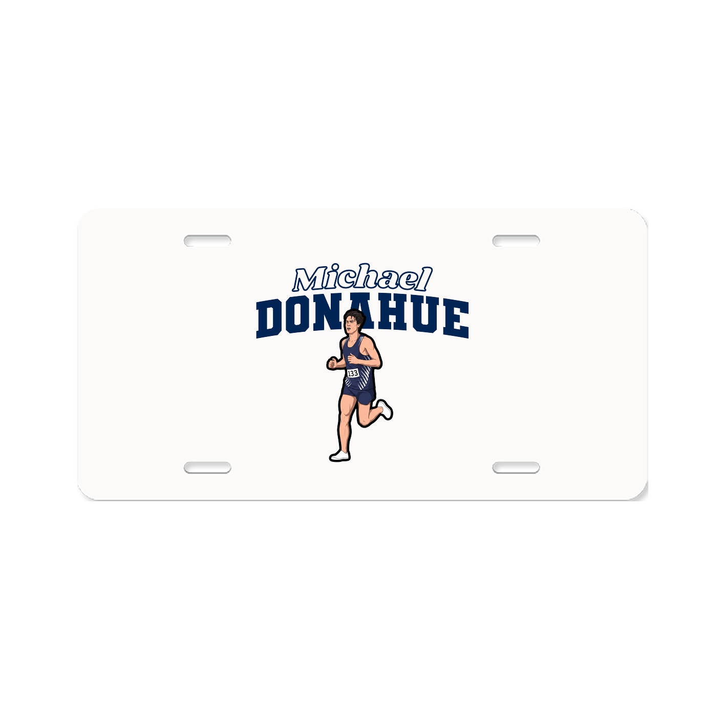 License Plate — Name Arch in Classic