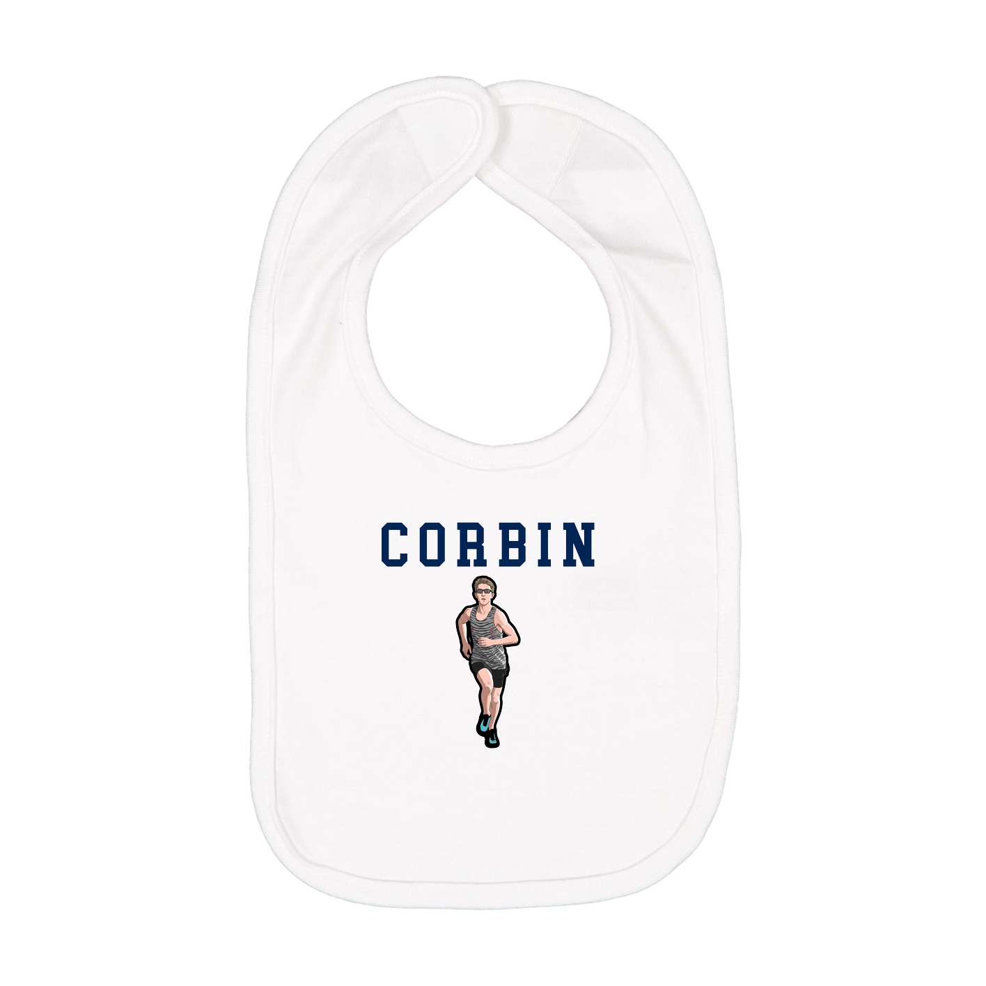 Infant Bib — Shirsey in White