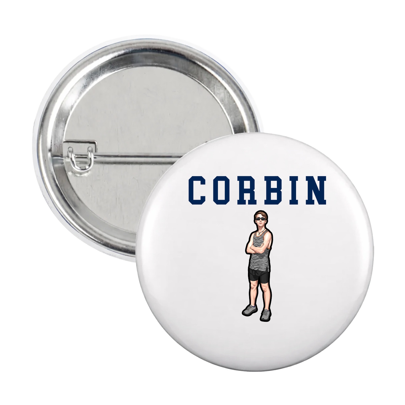 Game Day Button — Shirsey in White