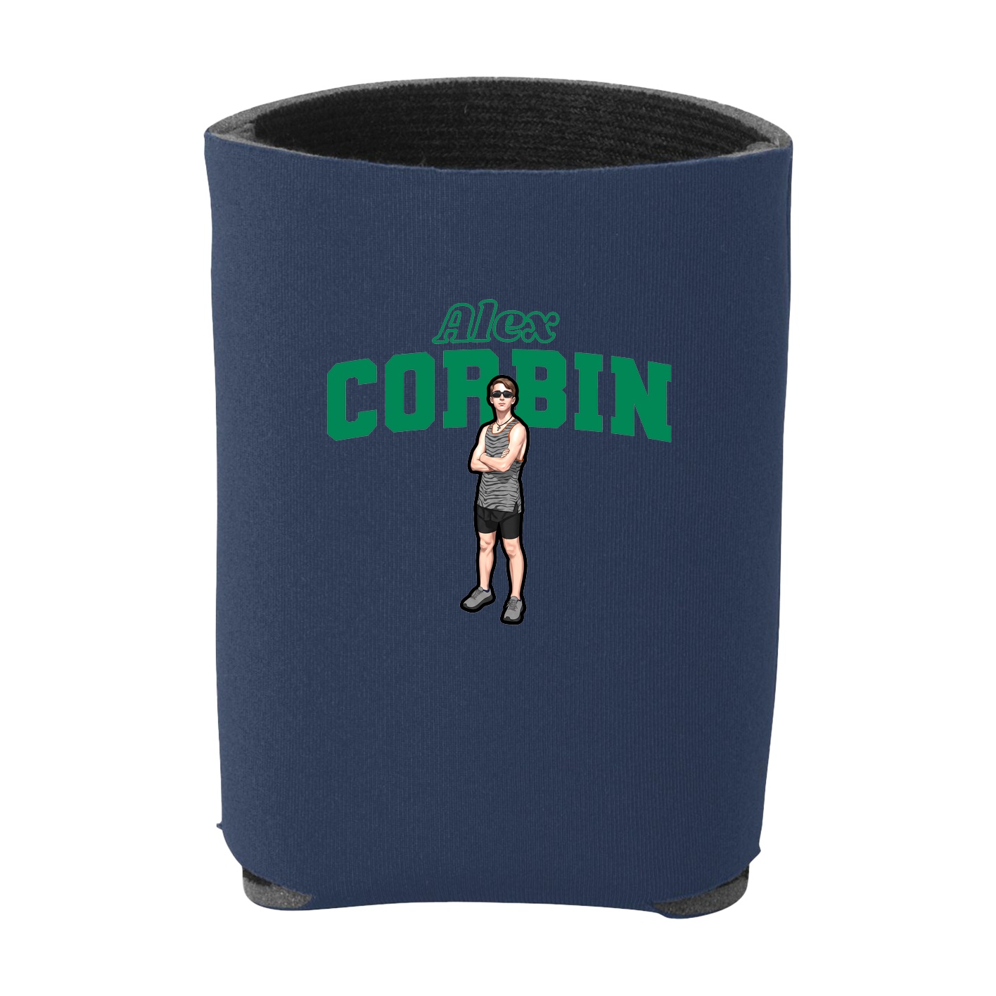 Can Holder — Name Arch in Navy