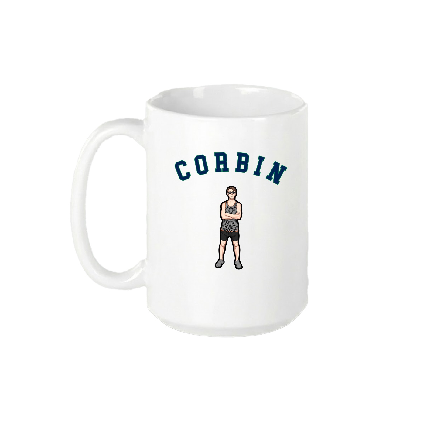 15oz Coffee Mug — Shirsey Arch in White