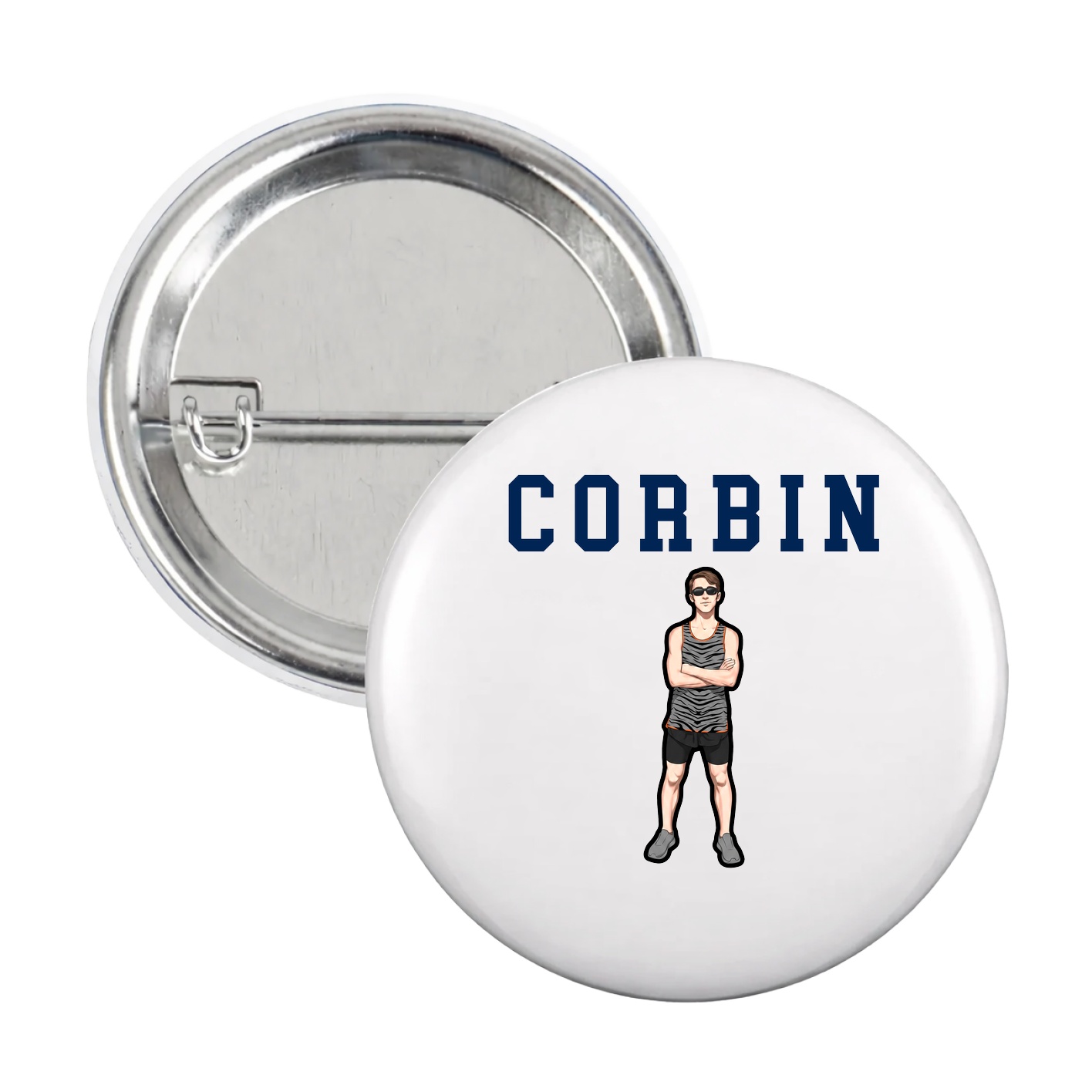 Game Day Button — Shirsey in White
