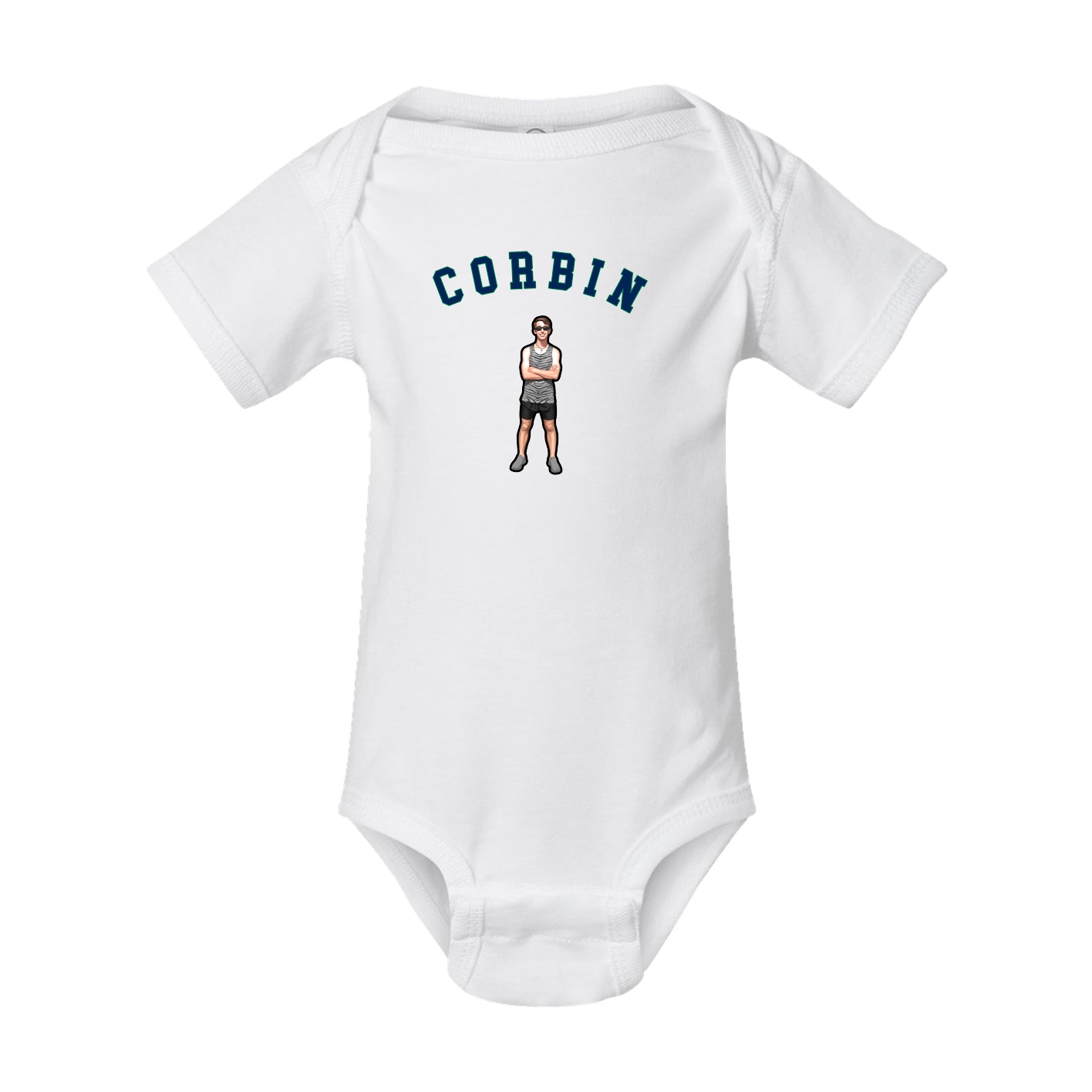 Baby Onesie — Shirsey Arch in White