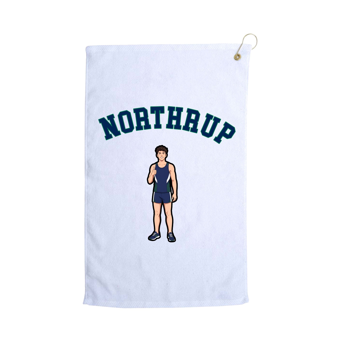 Golf Towel — Shirsey Arch in White