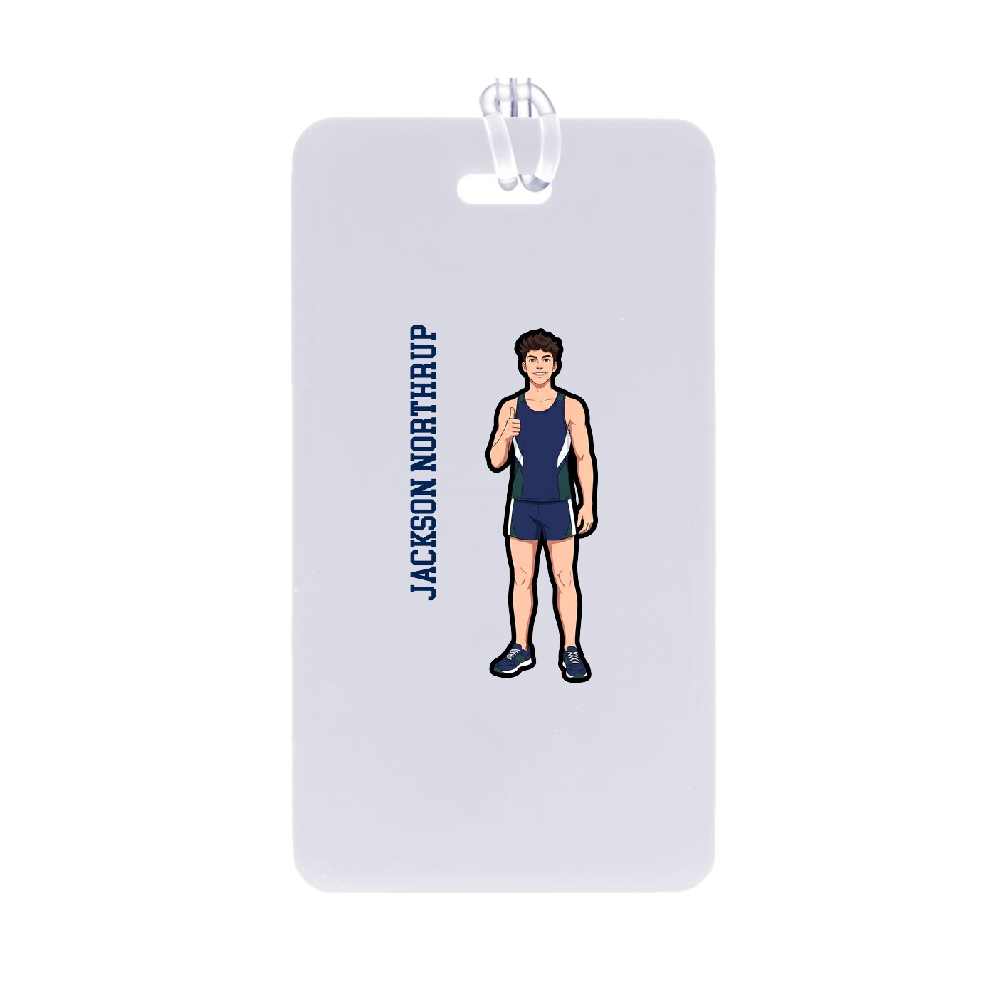 Bag Tag — Name Vertical in Classic