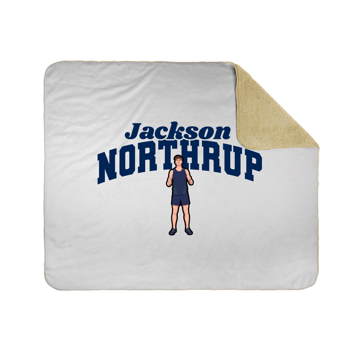 Throw Blanket — Signature Arch in White