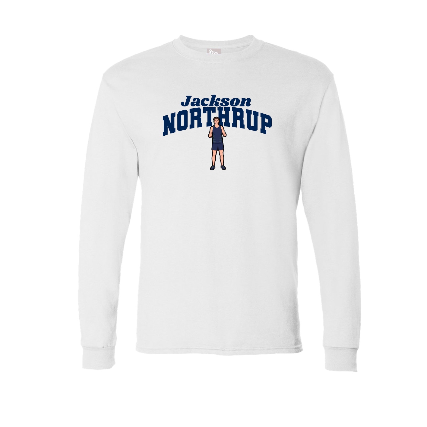 Long Sleeve Tee — Signature Arch in White