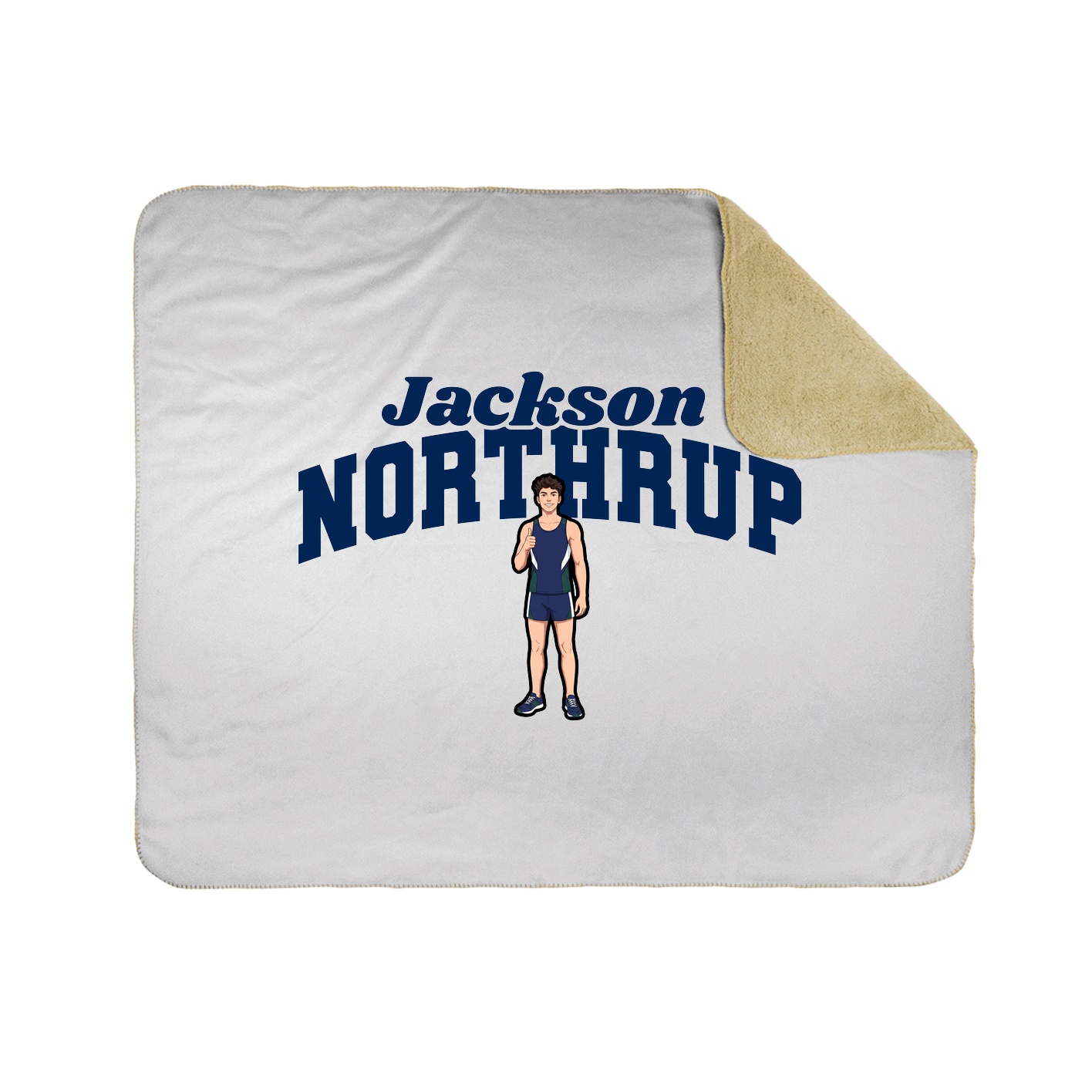 Throw Blanket — Signature Arch in White