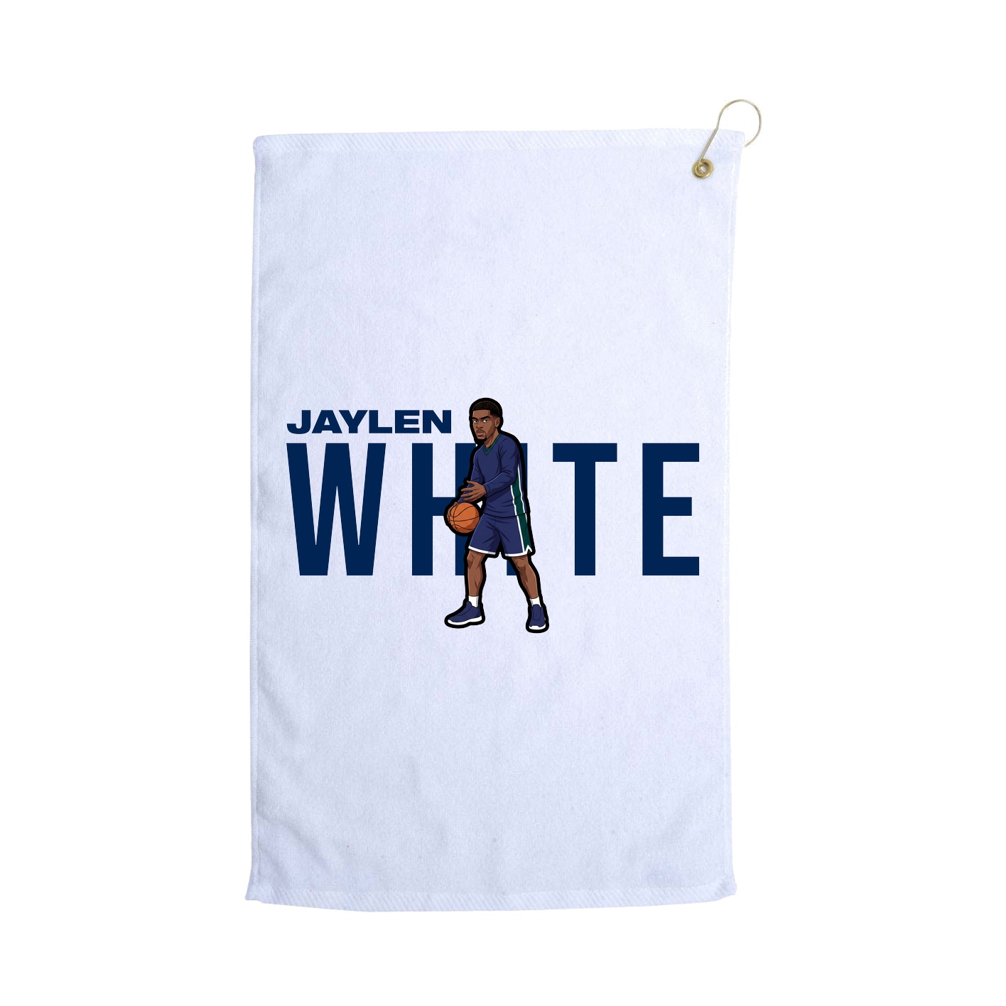 Golf Towel — Player Name in White