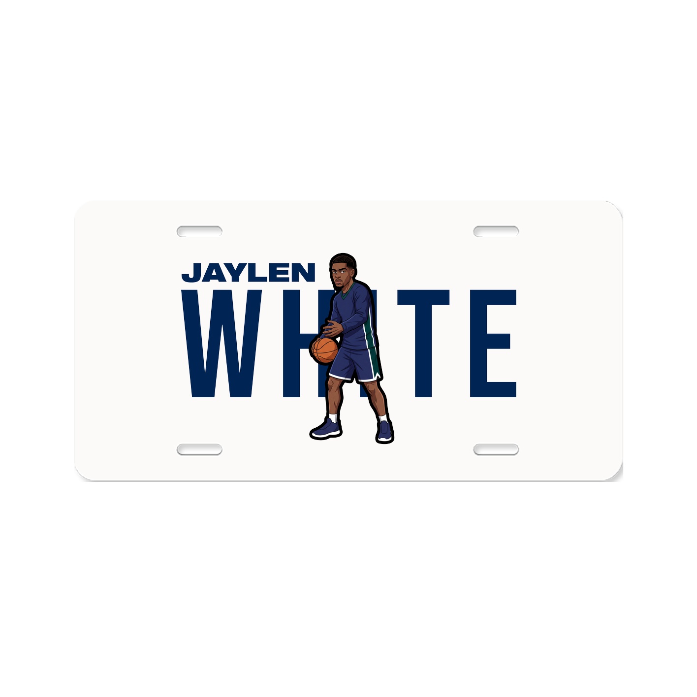 License Plate — Player Name in Classic