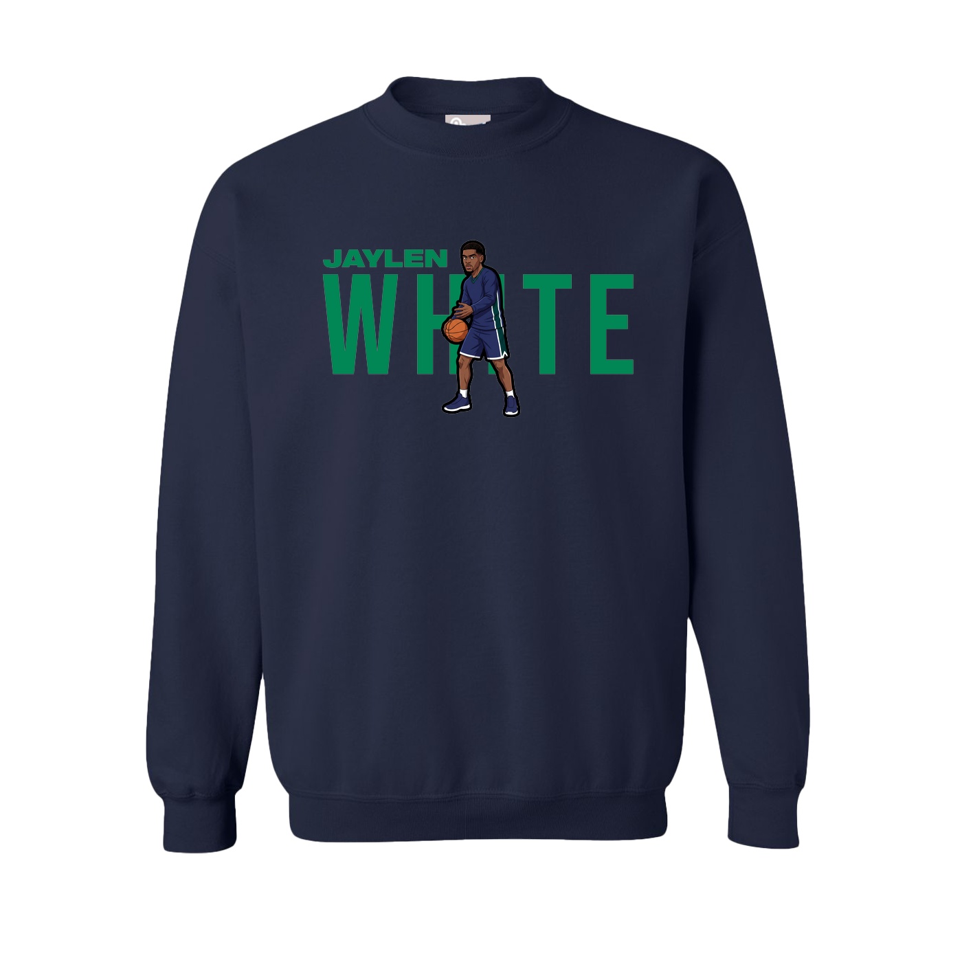 Fleece Crew — Player Name in Navy