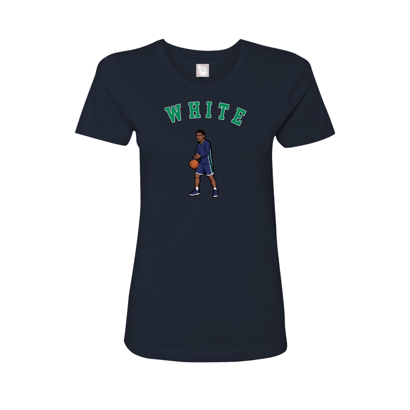 Fitted Women's Tee — Shirsey Arch in Navy