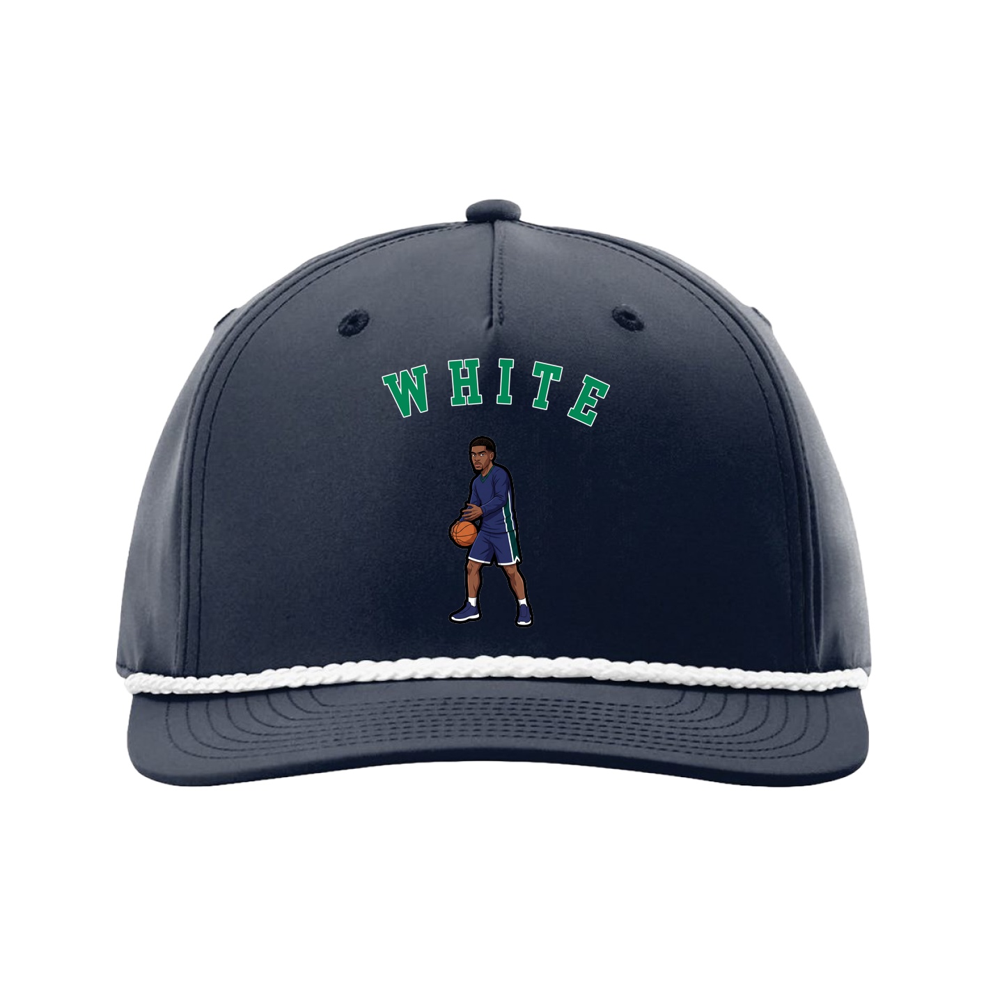 Five-Panel Classic Rope Cap — Shirsey Arch in Navy