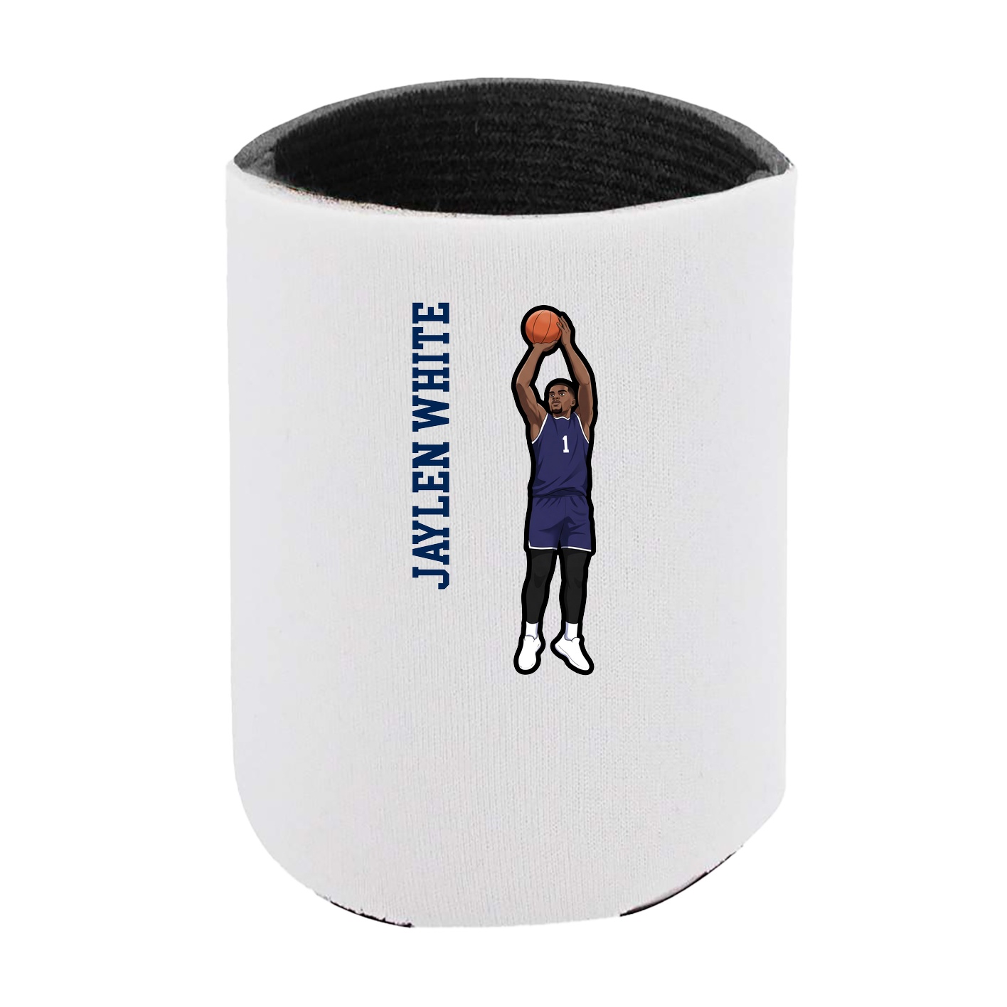 Can Holder — Name Vertical in White