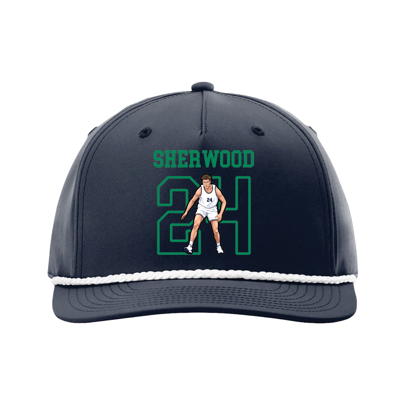 Five-Panel Classic Rope Cap — Shirsey in Navy