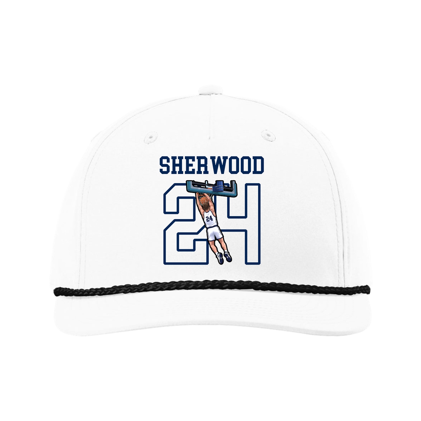 Five-Panel Classic Rope Cap — Shirsey in White