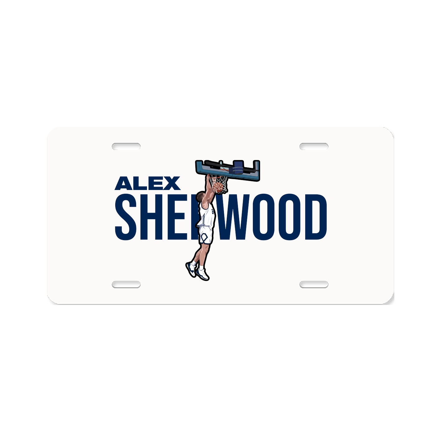 License Plate — Player Name in Classic