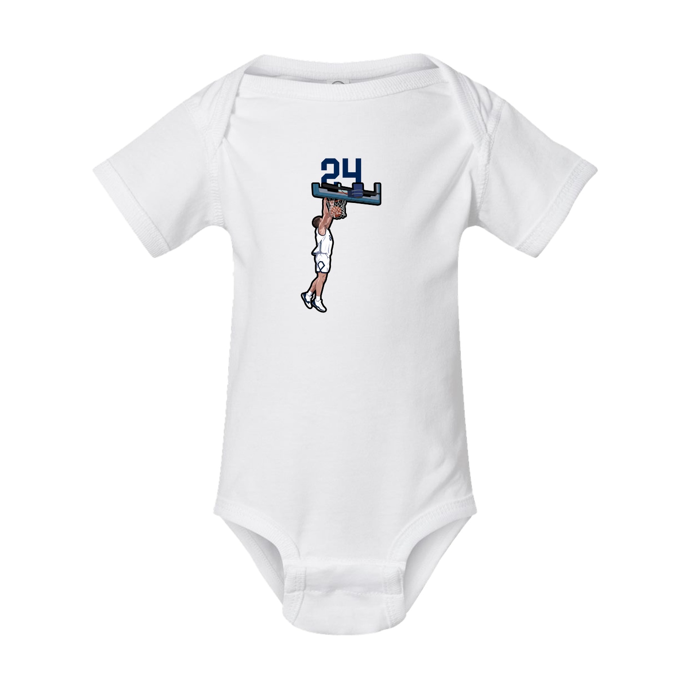 Baby Onesie — Number Top in White