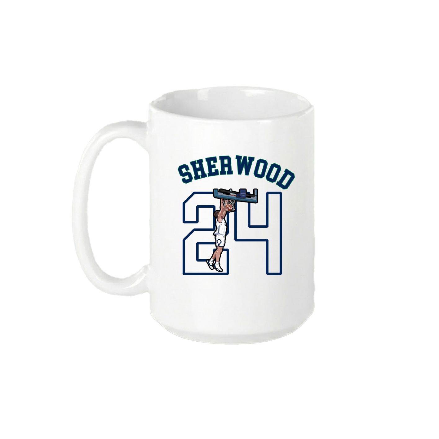 15oz Coffee Mug — Shirsey Arch in White