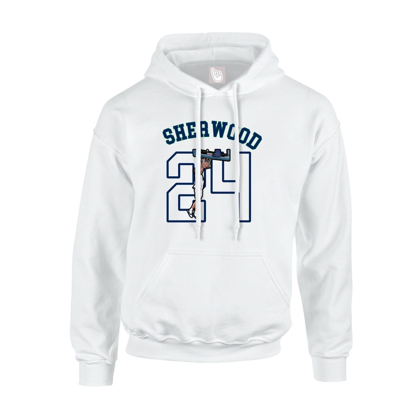 Youth Hoodie — Shirsey Arch in White