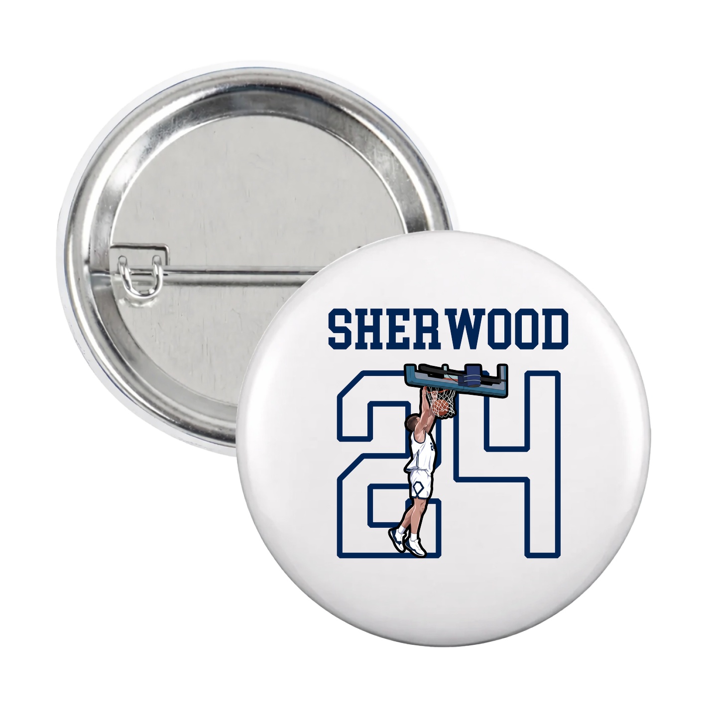 Game Day Button — Shirsey in White