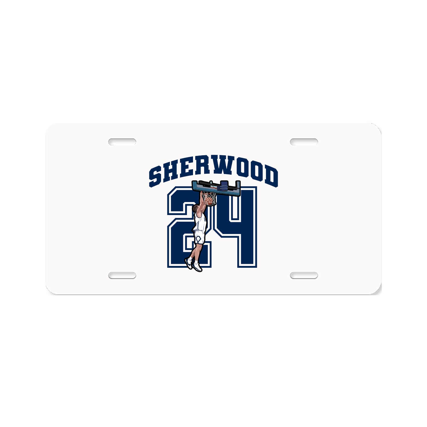 License Plate — Number in Classic