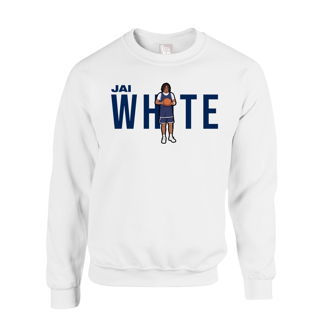 Fleece Crew — Player Name in White