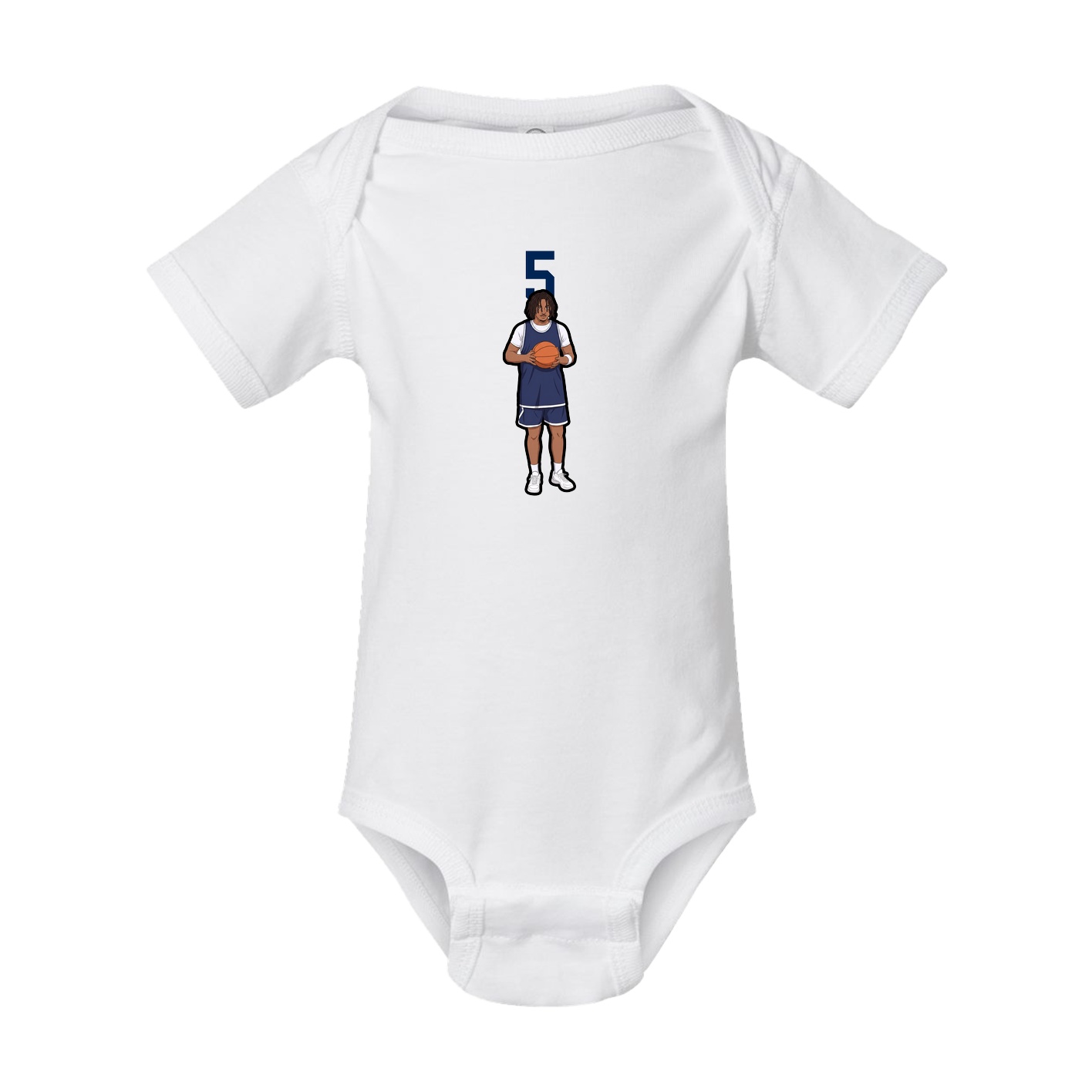 Baby Onesie — Number Top in White
