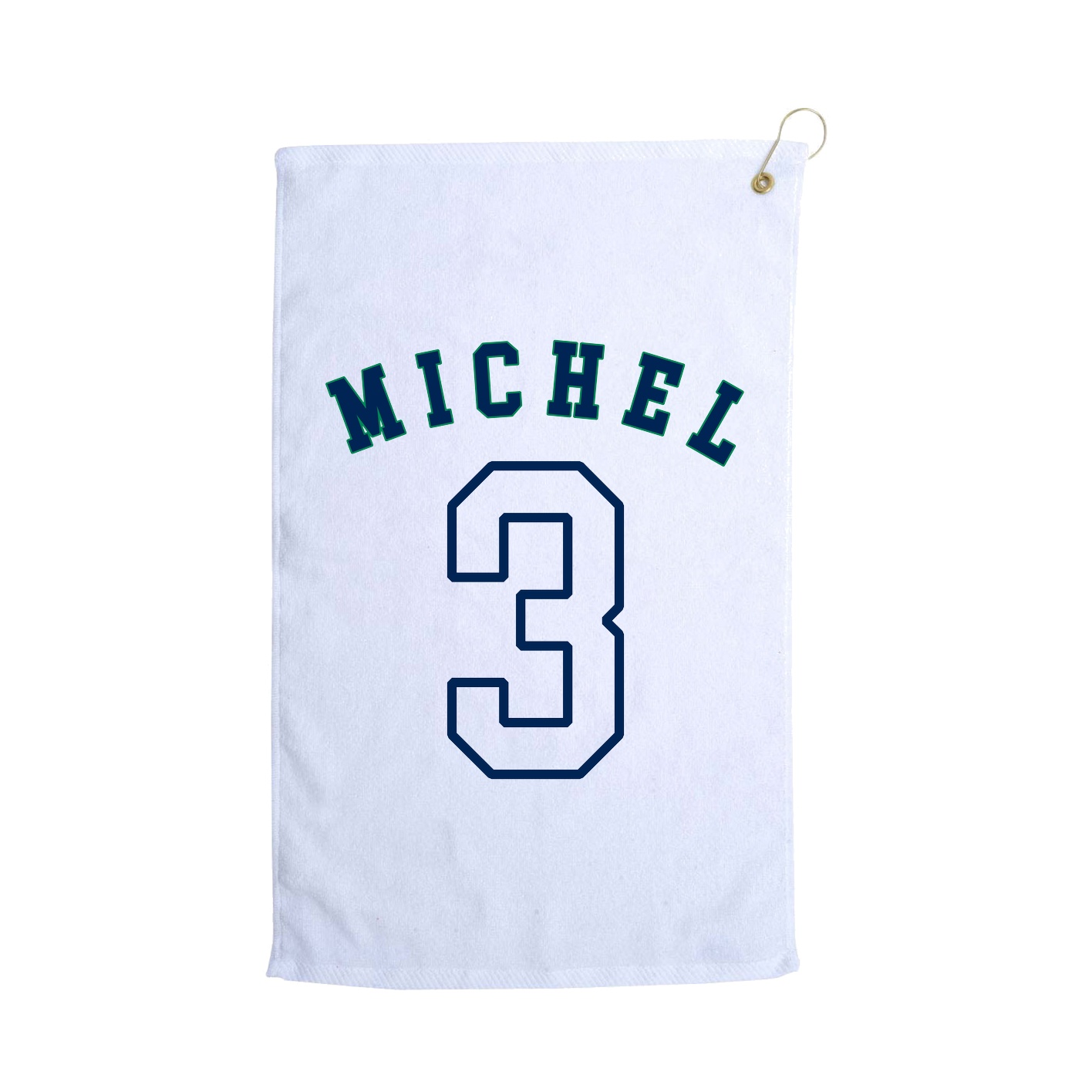 Golf Towel — Shirsey Arch in White