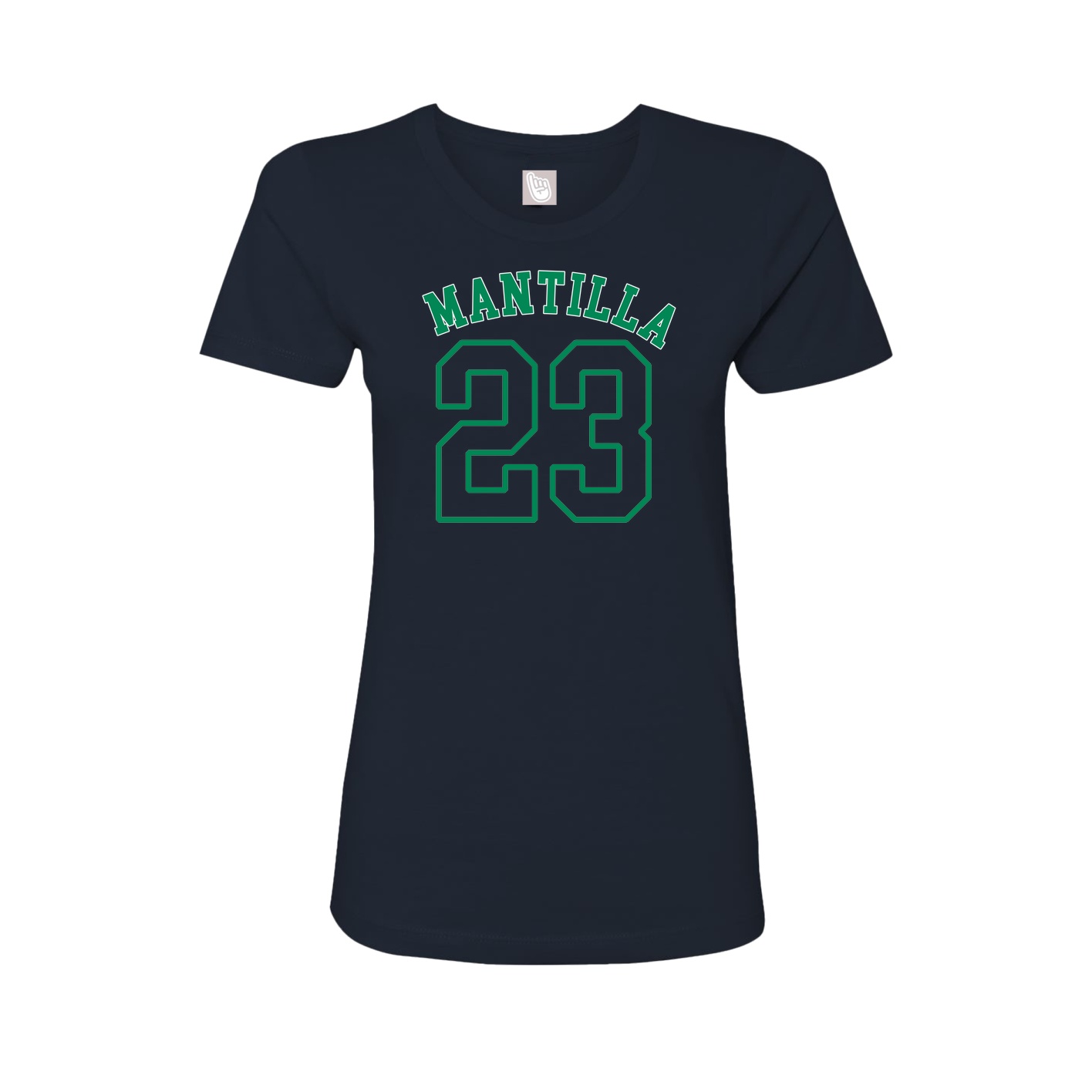 Fitted Women's Tee — Shirsey Arch in Navy